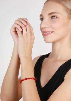Rot - Petit Glamour d'Afrique - Armband von Konplott